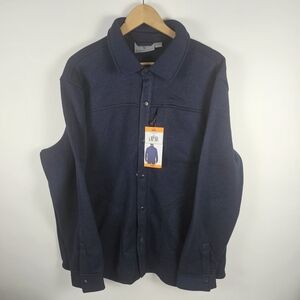 Rugged Elements Men's Sweater Size XXL Fleece Over Shirt Blue